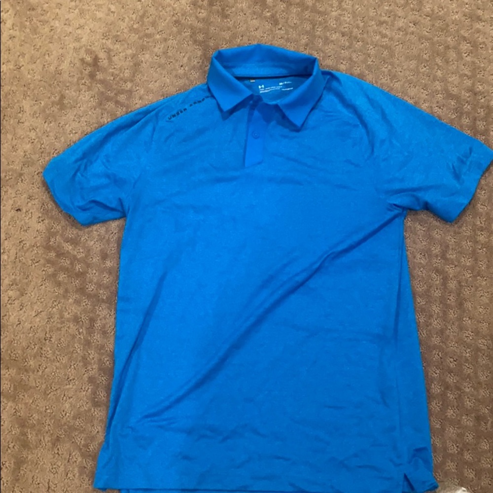 Under Armour Golf Polo. Heat gear. Size S. Blue